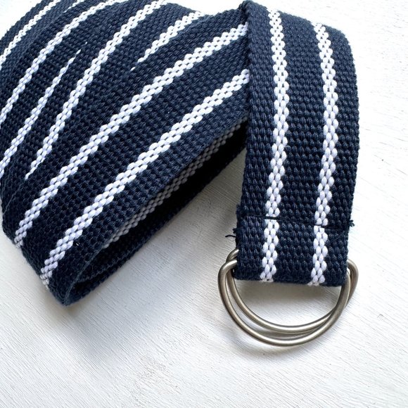 Blue & White Textile Belt - Picture 2 of 3